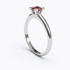varitsa-jewellers - Solitaire Gold Engagement Ring with 0.35ct Princess Cut Ruby- 01SG04R